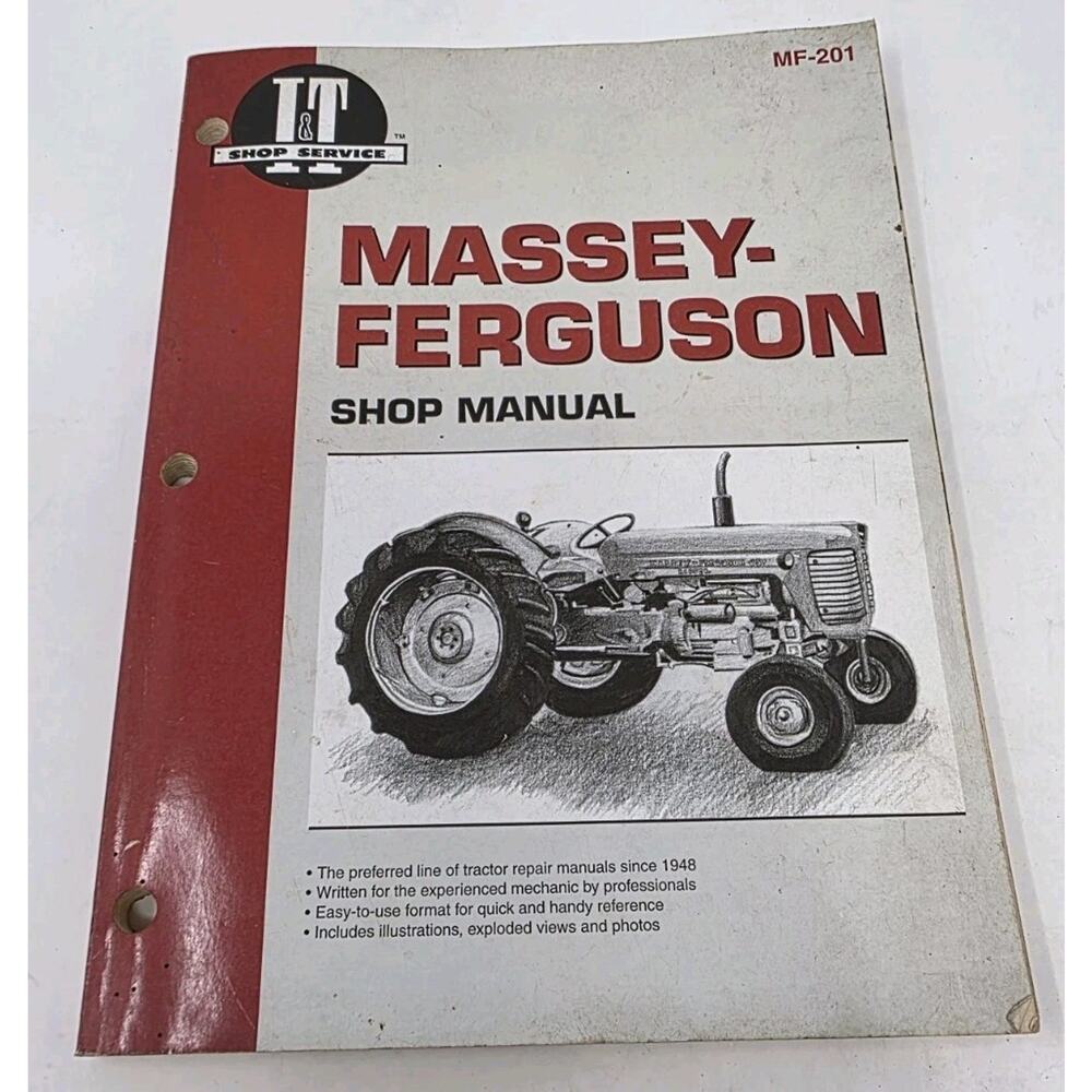 MASSEY- FERGUSON MF 201 Shop Manual Book MF 65, 85, 88 1080, 1085, 1100, 1130